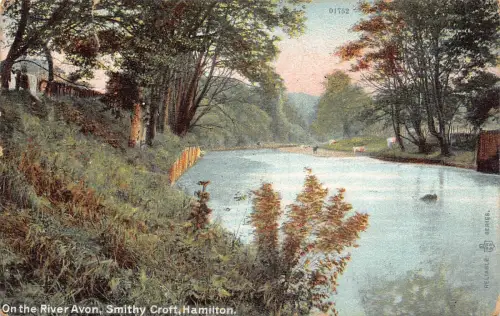 A949 England 1906 River Avon Smithy Croft Hamilton Vintage Postkarte