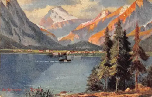 A923 Österreich Achensee Tirol See Vintage Postkarte