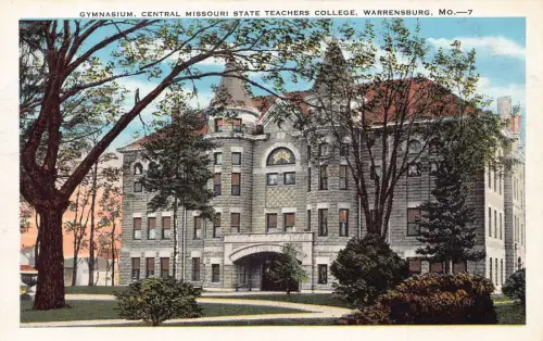 A987 US Missouri Warrensburg Central Teachers College Postkarte