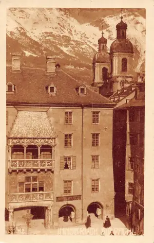 L049 Österreich Innsbruck Goldenes Dachl Goldenes Dach Vintage Postkarte