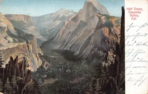 A193 USA 1914 Half Dome Yosemite Valley Kalifornien Vintage Postkarte