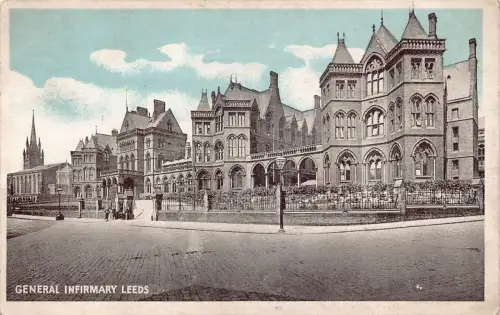England 1931 General Infirmary Leeds Vintage Postkarte