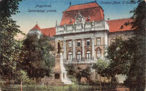 B260 Rumänien Oradea Mare Nagyvarad Tribunal Igazsagugyi palota Postkarte