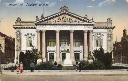 B260 Rumänien Oradea Nagyvarad Szigligeti Szinhaz Theater 1916 Postkarte