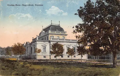 B299 Rumänien Oradea Nagyvarad 1924 Muzeum Museum Muzeu Vintage Postkarte
