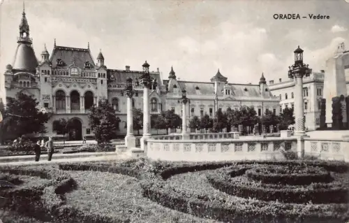 B300 Rumänien Oradea Nagyvarad Vedere Piata Unirii Platz Postkarte