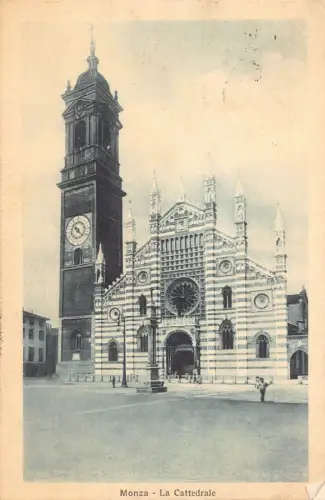 A133 Italien 1912 Monza Kathedrale Cattedrale Vintage Postkarte