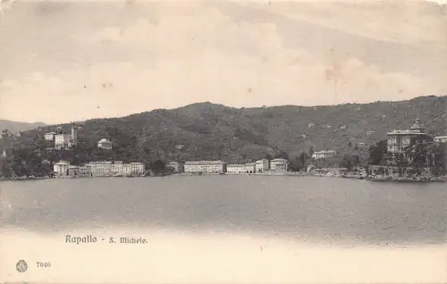 L073 Italien Rapallo - S. Michele See, Landschaft Vintage Postkarte