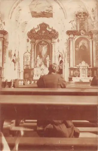 A627 Deutschland 1917 Eisenach Wagner Großherzog in Kirche Herzog RPPC Postkarte