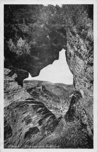 A626 Deutschland 1936 Altenahr Blick aus Teufelsloch Klippe Vintage Postkarte