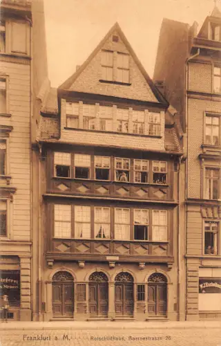 A627 Deutschland Frankfurt a M Rotschildhaus Boernstraße 26 Postkarte