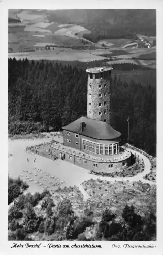 A627 Deutschland Hohe Bracht Partie am Aussichtsturm RPPC Postkarte