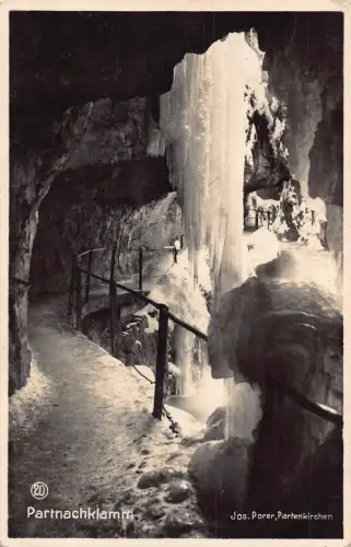 A627 Deutschland 1925 Partnachklamm Höhle Tropfstein RPPC Postkarte