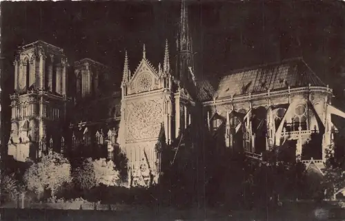 C100 Frankreich Paris Notre Dame Vintage Postkarte