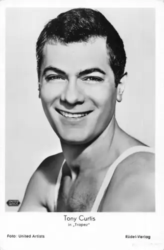 Tony Curtis Schauspieler Filmstar Kino Vintage Postkarte