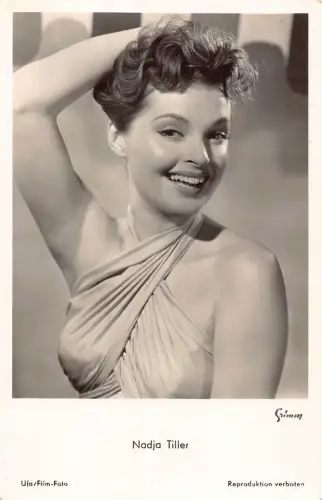 Nadja Tiller Filmstars Kino Vintage Postkarte