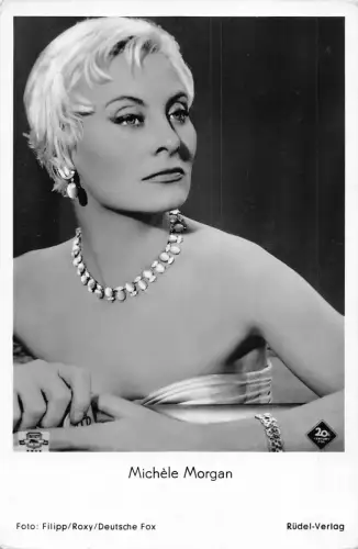 Michele Morgan Schauspielerin Filmstar Kino Vintage Postkarte