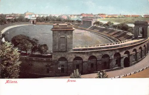 A228 Italien Milano Milan Arena Vintage Postkarte