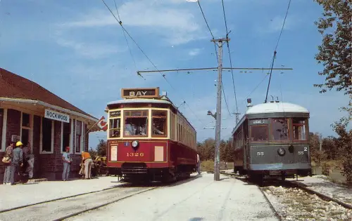 A638 Trains Halton County Radial Railway Rockwood Ontario Vintage Postkarte