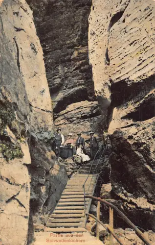 A846 Schweiz Partie aus Schwedenlöchern Berge Vintage Postkarte