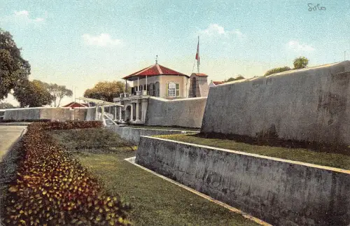 L282 Indonesien Niederländisch Ostindien Fort Vastenburg Gladak, Surakarta Postkarte