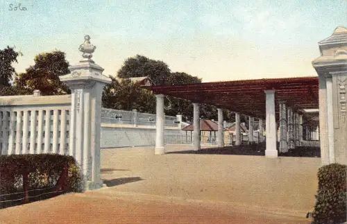 L282 Indonesien Niederländisch Ostindien Surabaya Pavillon Postkarte