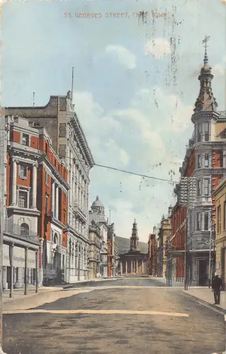 A934 Südafrika 1914 St George's Street Vintage Postkarte