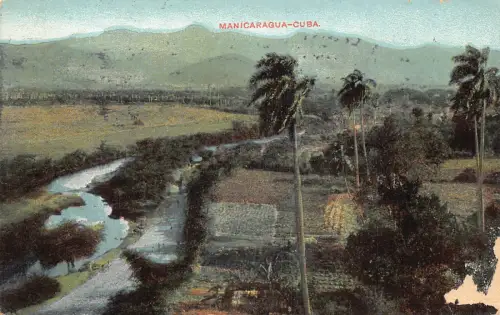 Karibikinsel Kuba Manicaragua Landschaft Vintage Postkarte