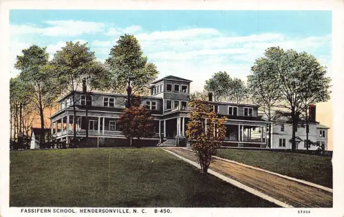 A970 US Fassifern School Hendersonville North Carolina Postkarte