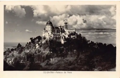 Portugal Sintra Palacio da Pena Palast Vintage Postkarte