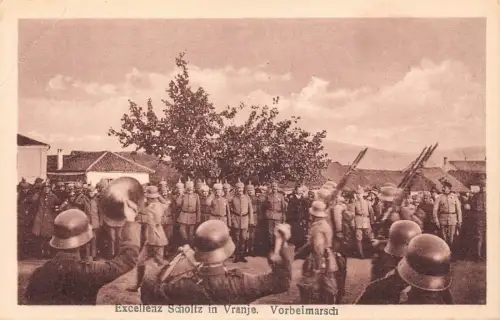 L086 Serbien - Exzellenz Scholtz in Vranje Postkarte