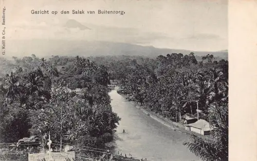 L228 Indonesien Niederländisch-Ostindien Buitenzorg Ansicht des Salak Postkarte