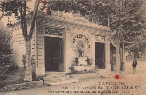 B606 Frankreich Pavillon de la Maison Ed Tarrazi & Cib Ausstellung Marseille Postkarte
