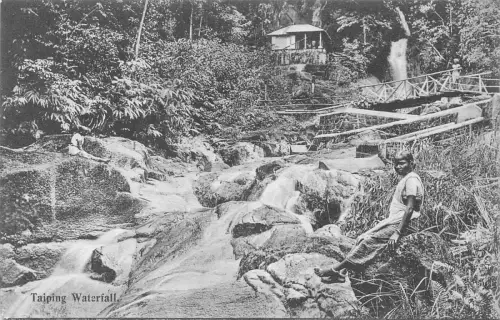 L254 Singapur Taiping Wasserfall Postkarte