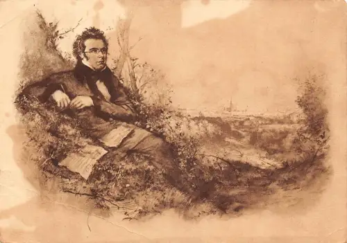 Franz Schubert Klassik Komponist 1928 Vintage Postkarte