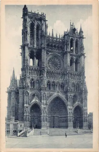 C001 Frankreich, Amiens-La Cathedrale-1931 Vintage Postkarte