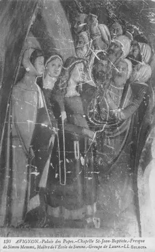 C001 Frankreich, Avignon-Palais des Papes Chapelle St-Jean-Baptise Vintage Postkarte