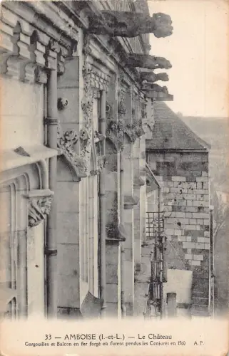 C001 Frankreich, Amboise-Le Chateau Vintage Postkarte