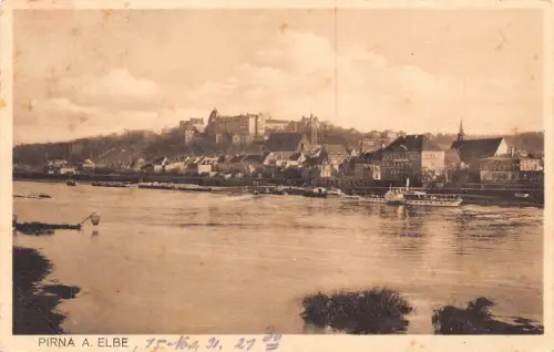 Deutschland 1931 Pirna a Elbe Vintage Postkarte