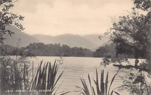 B161 Neuseeland 1918 Lake Kanieri Vintage Postkarte