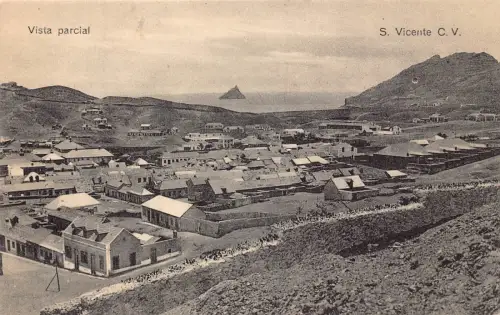 B161 Sao Vicente Kap Verde Teilansicht Vintage Postkarte
