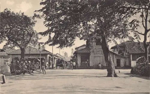 B431 Ceylon Sri Lanka Straßenszene Sklaveninsel Java Lane Postkarte