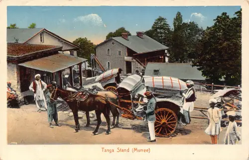 L550 Pakistan Tanga Stand Murree Wagen Ethno Vintage Postkarte