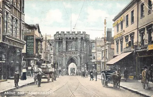 B141 England Southampton über Bar Hendys Fahrradwagen Vintage Postkarte