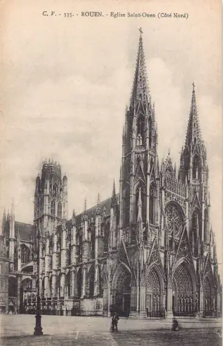 A656 Frankreich Rouen Eglise Saint Ouen Kirche Vintage Postkarte