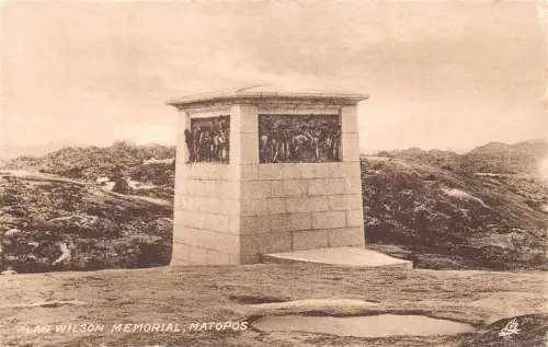 A667 Simbabwe Matopos Alan Wison Memorial Vintage Postkarte