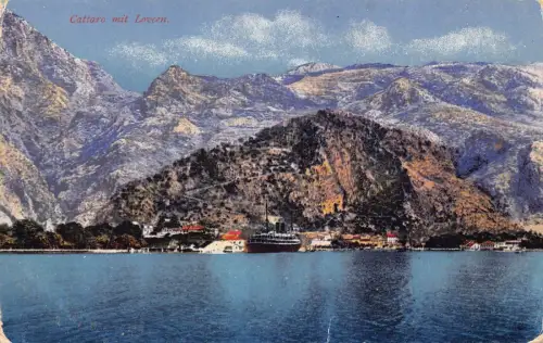 Montenegro Kotor Cattaro Schiffe 1917 Feldpostkarte