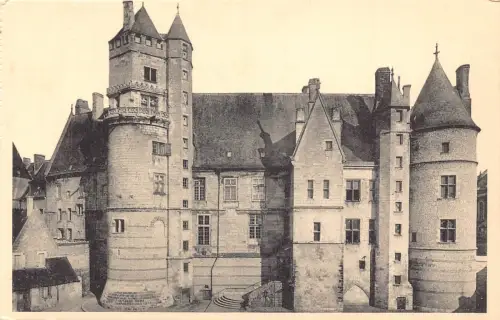A681 Frankreich Bourges Palais Jacques Coeur Fassadenpalast Vintage Postkarte