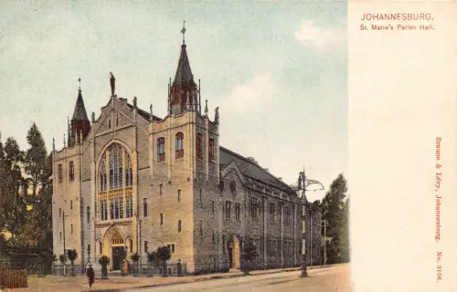 Südafrika Johannesburg St Marie's Parish Hall Kirche Vintage Postkarte