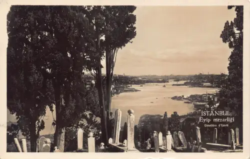 A874 Türkei Istanbul Eyip Mezarligi Friedhof d'Eyoub RPPC Postkarte